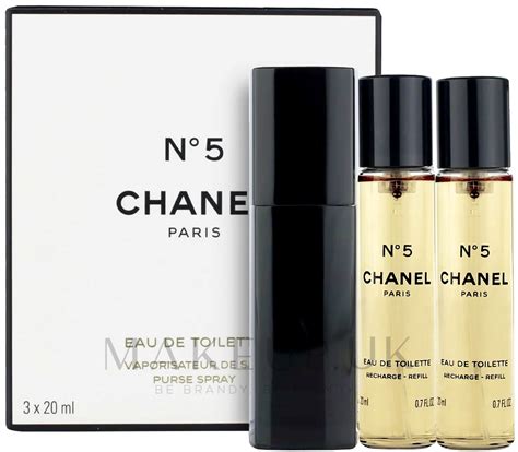 chanel n°5 eau de toilette purse spray 3x20ml|best price chanel no 5.